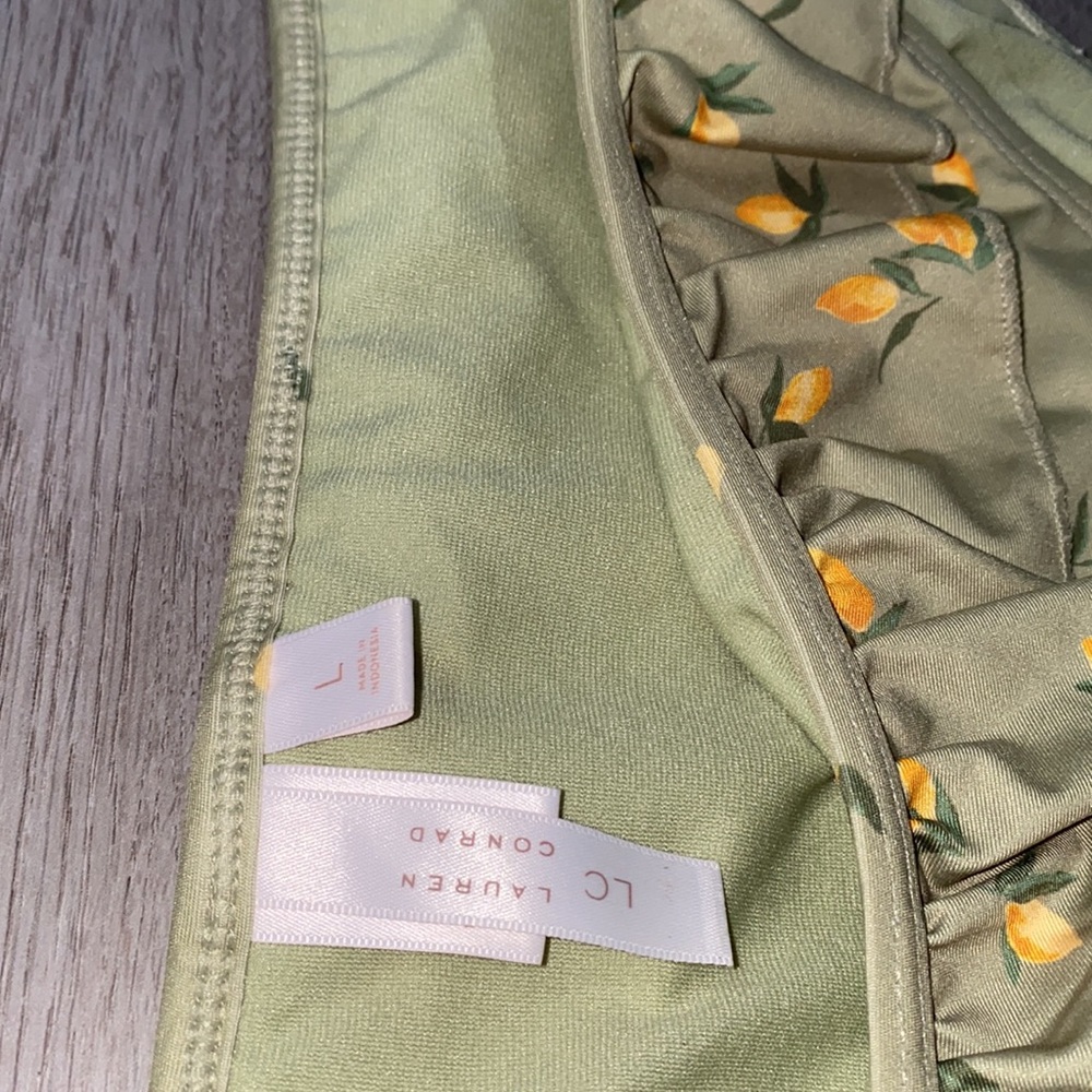 LC Lauren Conrad Light Green/Lemon Bikini set Women’s - Picture 3 of 11